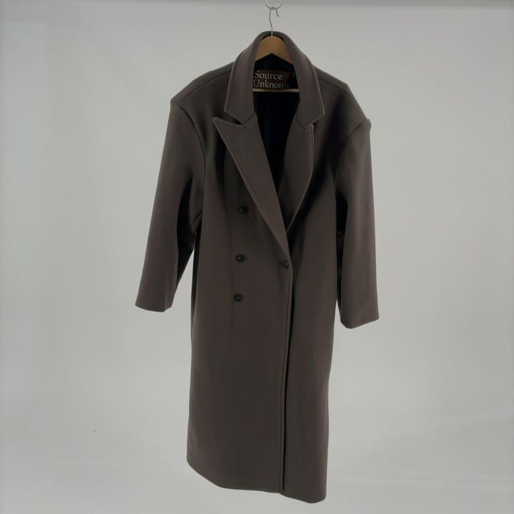 Source Unknown Oversized Coat in Dark Brown